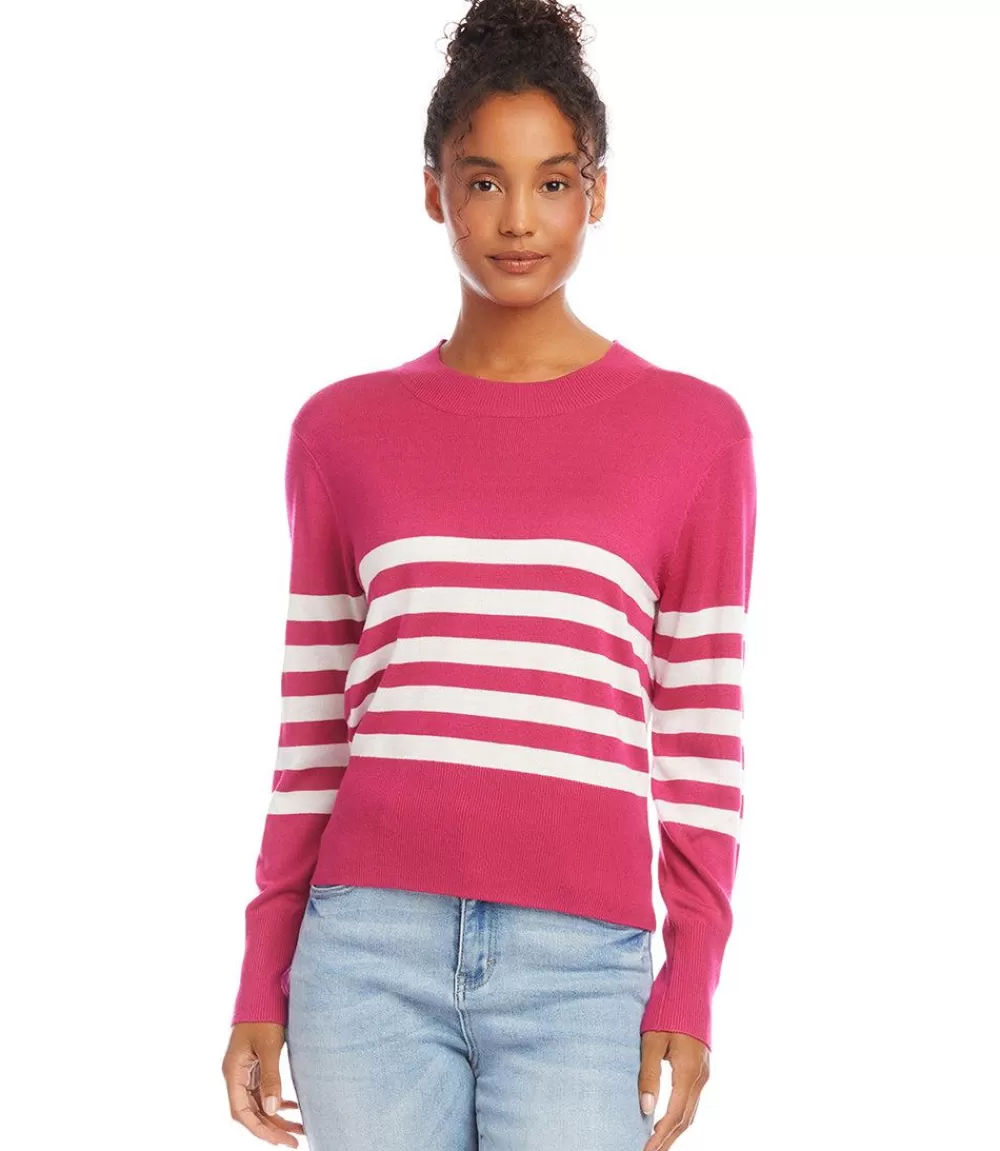 Stripe Sweater>Karen Kane Hot