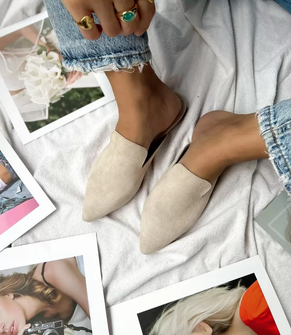 Suede Leather Mules>Karen Kane Outlet