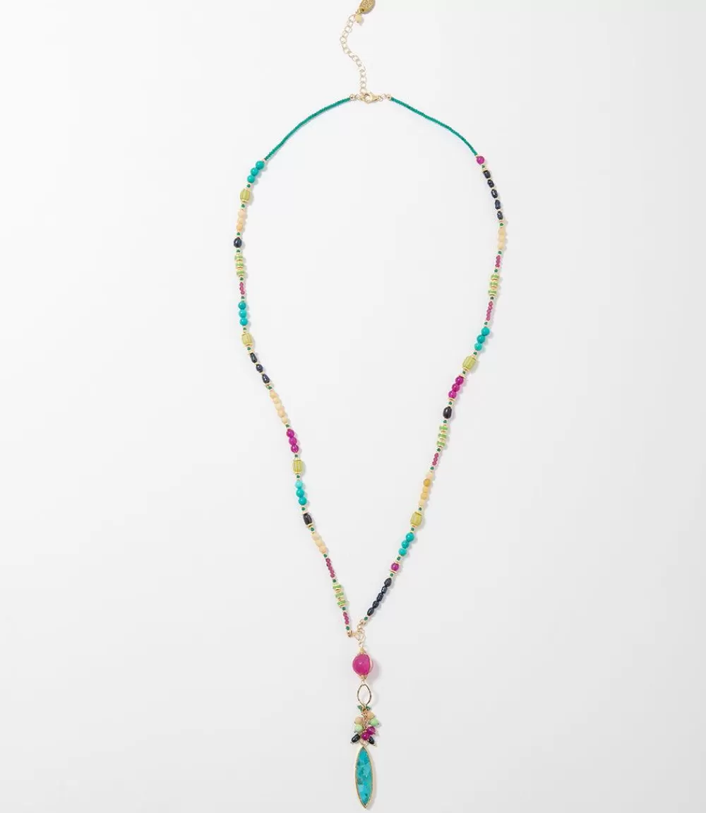 Turquoise And Gemstone Necklace>Karen Kane Clearance