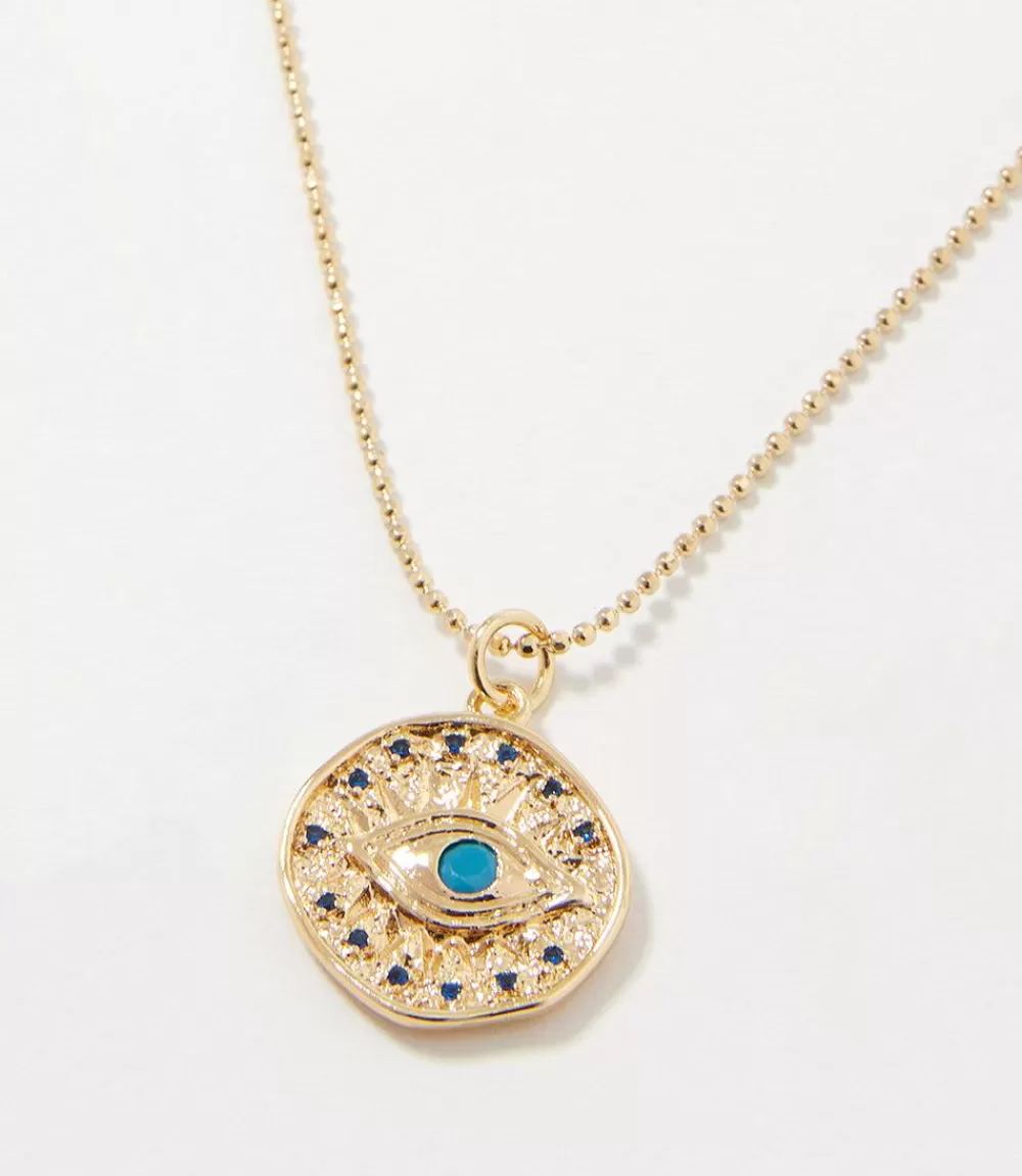 Turquoise Luck Charm Necklace>Karen Kane Store