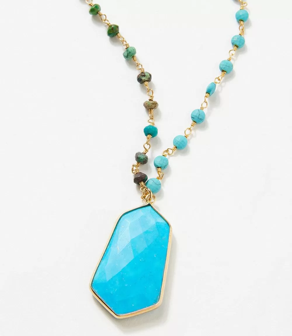 Pendant Beaded Necklace>Karen Kane Store