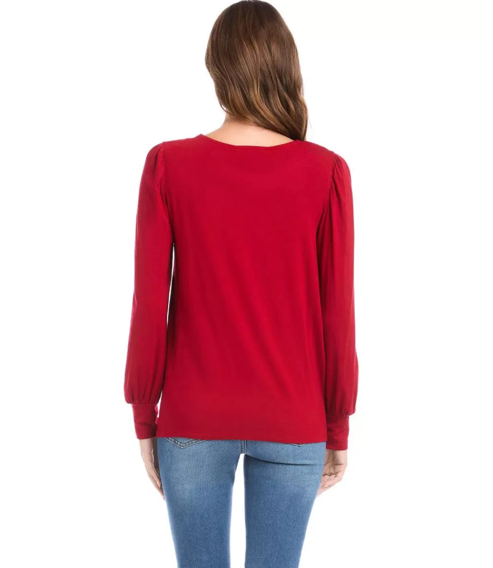 Twist Front Top>Karen Kane Discount