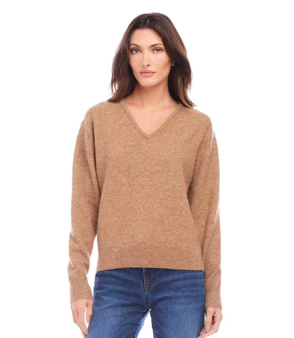 V-Neck Sweater>Karen Kane Flash Sale