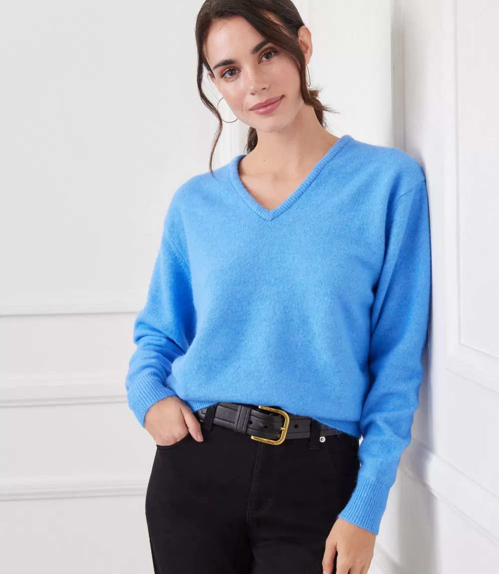 V-Neck Sweater>Karen Kane Outlet