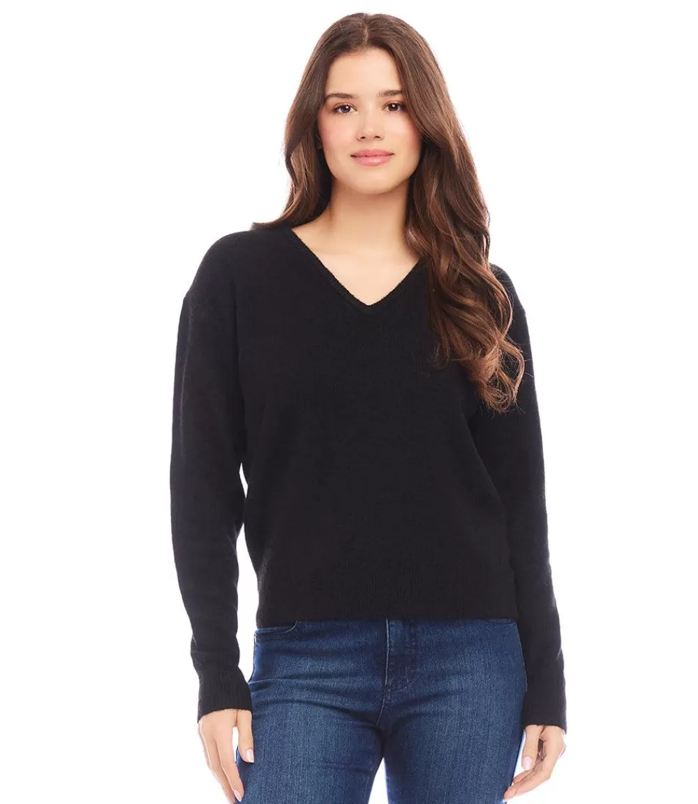 V-Neck Sweater>Karen Kane Online