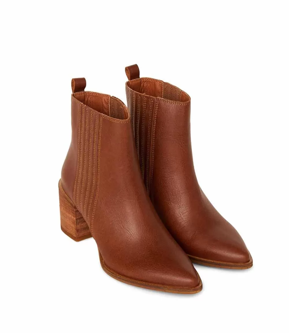 Western Chelsea Leather Booties>Karen Kane New