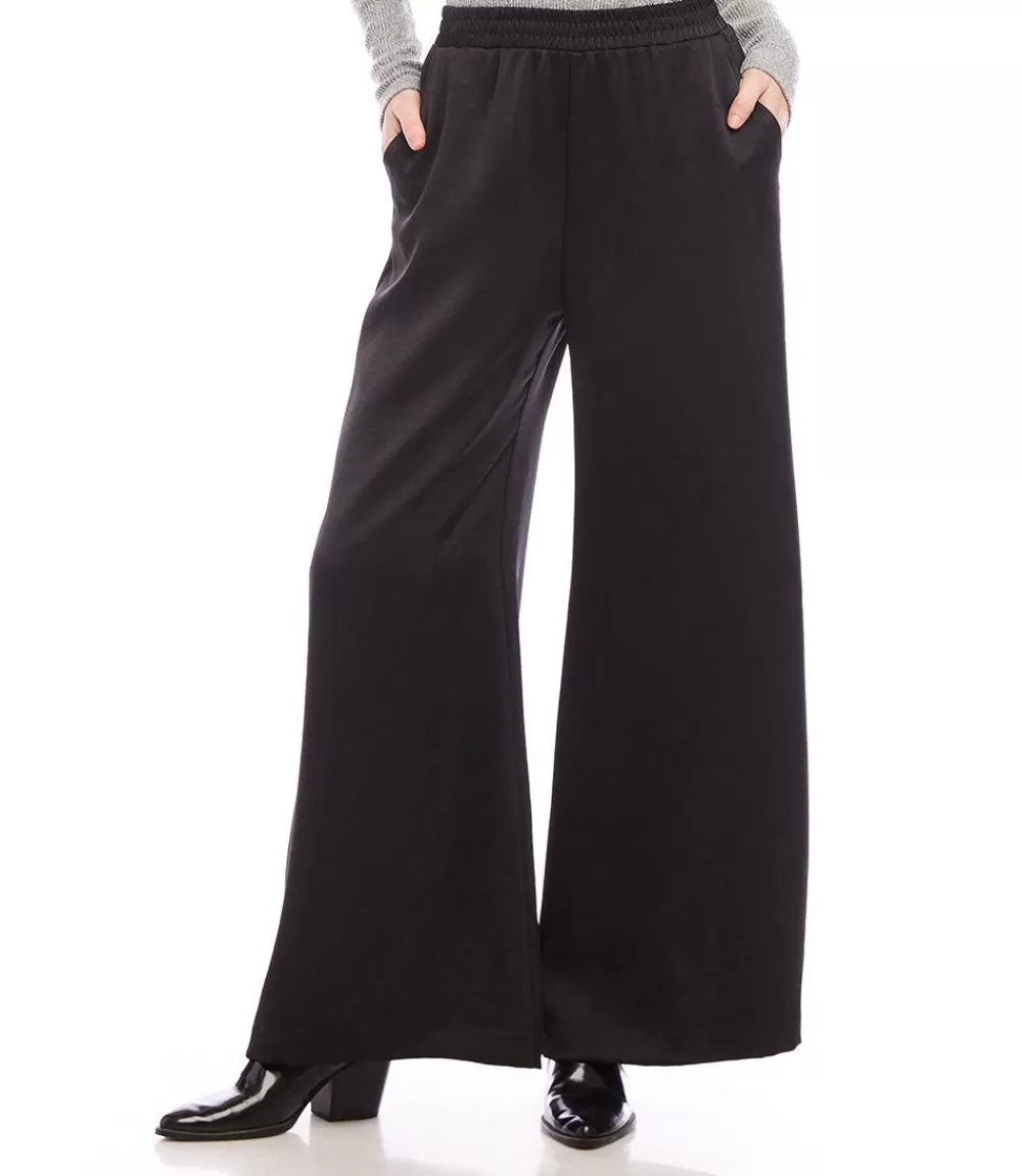 Wide Leg Satin Pants>Karen Kane Discount