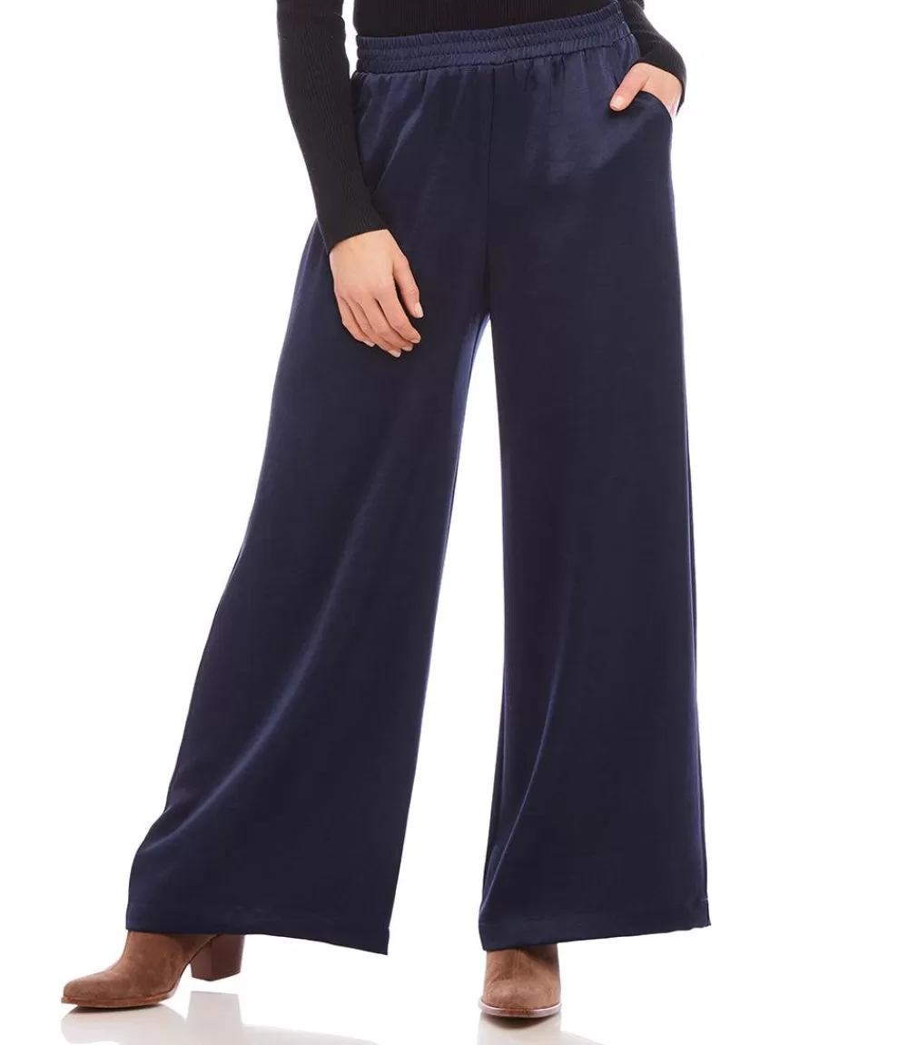 Wide Leg Satin Pants>Karen Kane Sale