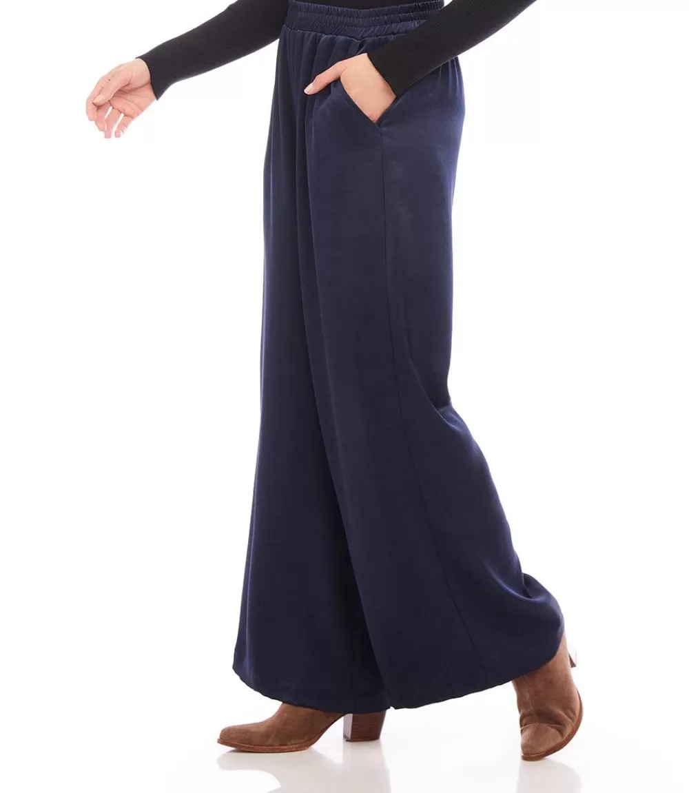 Wide Leg Satin Pants>Karen Kane Sale