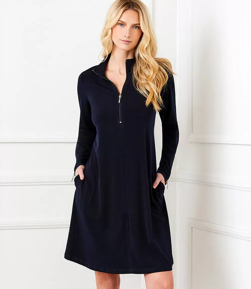 Zip Up Travel Dress>Karen Kane Store